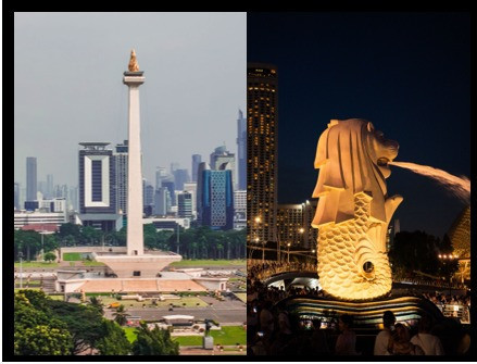 Gambar Icon Indonesia VS Singapura (Sumber: https://www.pexels.com)