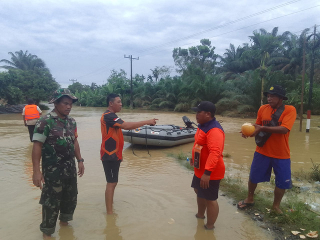 Banjir kembali landa wilayah Langkat, Sumut, Senin (12/10/2026). Foto: Dok. BPBD Langkat
