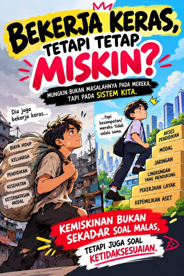 Animasi Gemini AI : Kemiskinan Bukan Soal Sekadar Soal Malas, Tetapi Juga Soal Ketidaksesuaian