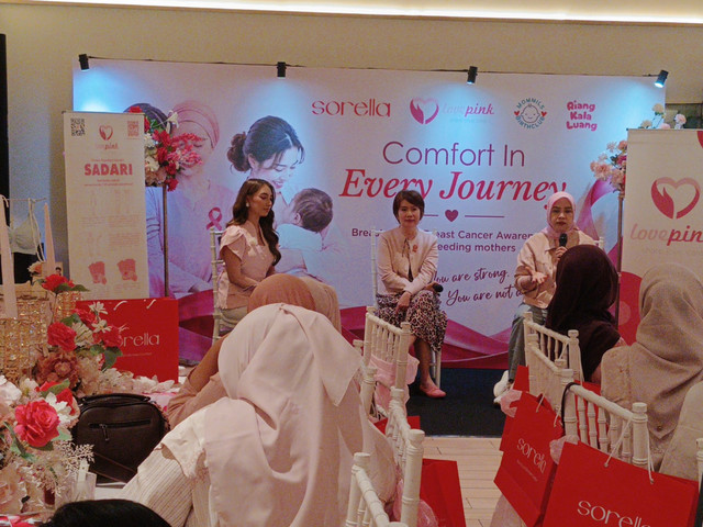 Sorella dan Lovepink berkolaborasi untuk tingkatkan kesadaran soal kanker payudara. Foto: Sorella. 