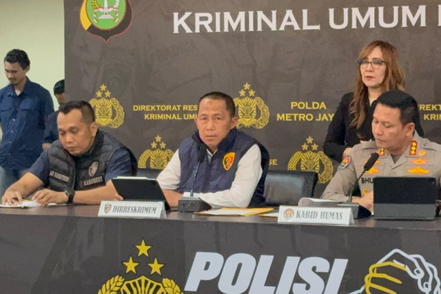 Direskrimum Polda Metro Jaya Kombes Pol Imron Ermawan saat paparan 3 kasus pencurian dengan kekerasan hingga sebabkan meninggal dunia di Polda Metro Jaya, Jakarta, Selasa (13/10/2026). Foto: Rayyan Farhansyah/kumparan