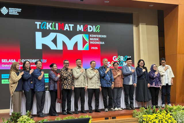 Jumpa pers konferensi Musik 2026 di Jakarta, Selasa (13/10/2026). Foto: Vincentius Mario/kumparan