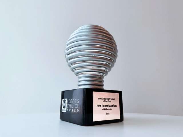 SPX Express meraih penghargaan Marketeers Editor’s Choice Award (MECA) 2026. Foto: dok. Istimewa.
