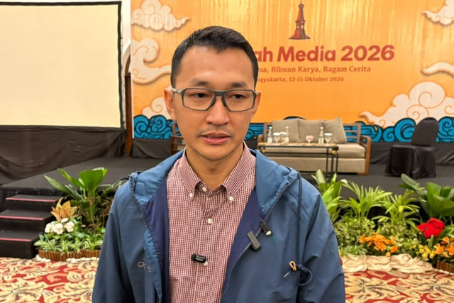 Juru Bicara KPK Budi Prasetyo memberikan keterangan terkait OTT di lingkungan BNPB, di Yogyakarta, Selasa (13/10/2026). Foto: Kevin Daniel/kumparan