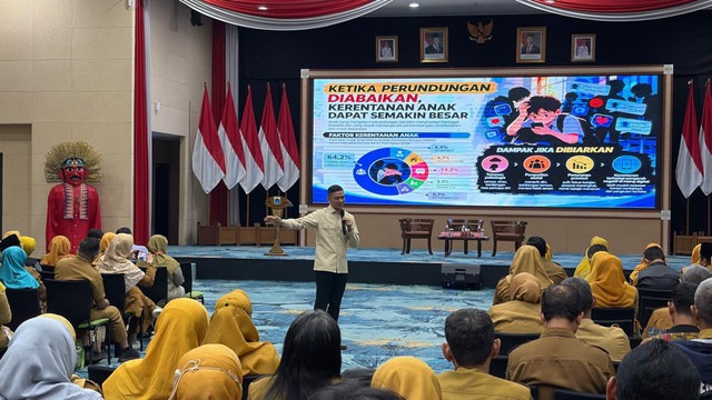 Densus 88 Antiteror Polri melalui Direktorat Pencegahan bersinergi dengan Dinas Pendidikan Provinsi DKI Jakarta menggelar Workshop Sekolah Ramah Anak di Auditorium Ki Hajar Dewantara, Lantai 5, Kantor Disdik DKI Jakarta, Selasa (13/10/2026). Foto: Dok. Polri