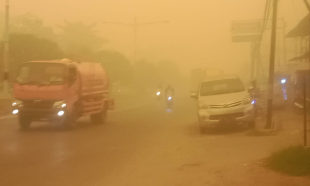 Suasana di Jalan Seth Adji, Kota Palangka Raya, Kalimantan Tengah. Foto: Dok. Istimewa