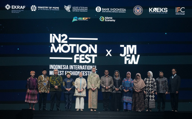 Pembukaan Indonesia International Modest Fashion Festival (IN2MOTIONFEST) 2026 di Jakarta International Convention Center (JICC), Jakarta, Rabu (14/10/2026). Foto: Dok. BI