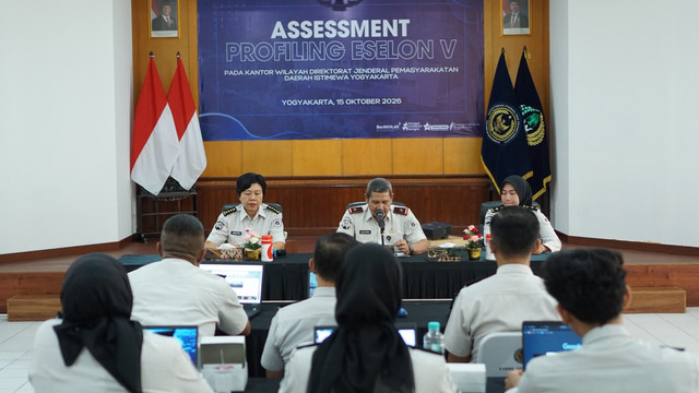 Perkuat Tata Kelola Pemasyarakatan, Kanwil Ditjenpas DIY Gelar Assessment Profiling bagi Calon Pejabat Eselon V (Sumber : Humas Kanwil Ditjenpas DIY)