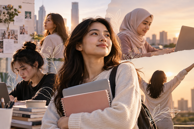 Ilustrasi perempuan dalam menjalani berbagai peran dan tantangan kehidupan. Foto: Ilustrasi digital yang dibuat menggunakan AI melalui ChatGPT (OpenAI), 2026.