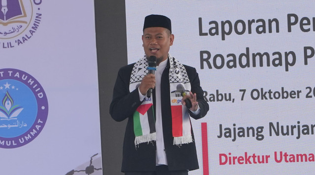 Direktur Utama DT Peduli, Jajang Nurjaman, saat memaparkan Laporan dan Roadmap Pergerakan DT Peduli untuk Program Peduli Palestina (Sumber: DT Peduli)