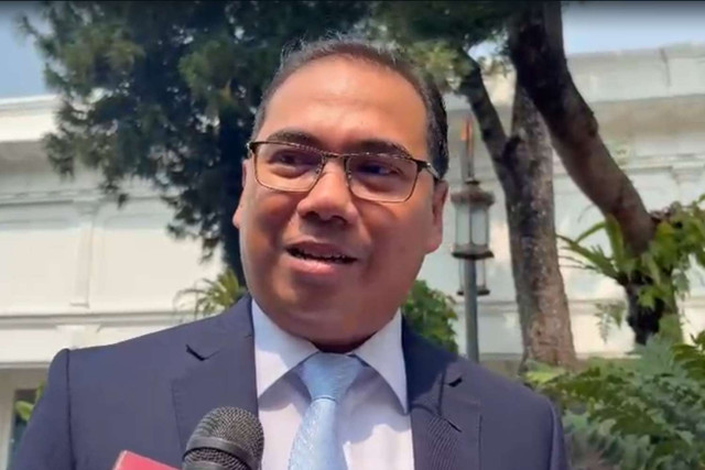 Rektor IPB Alim Setiawan di Istana Negara, Jakarta, Kamis (15/10/2026). Foto: Zamachsyari/kumparan