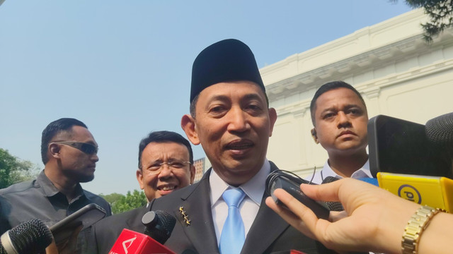 KSP Jenderal Listyo Sigit Prabowo di Istana Negara, Jakarta, Kamis (15/10/2026). Foto: Zamachsyari/kumparan