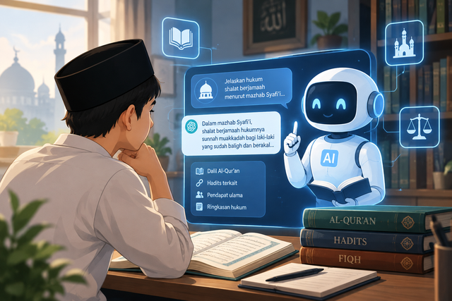Ilustrasi ini dibuat dengan bantuan teknologi AI