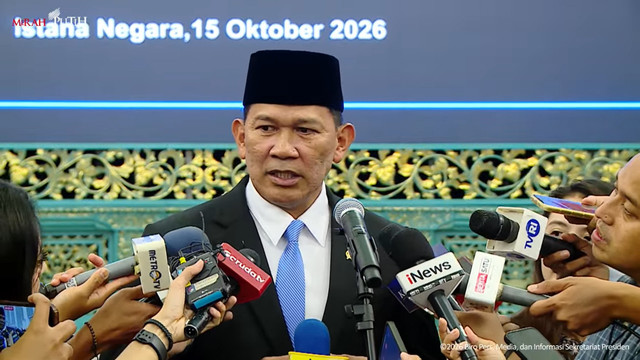 Kepala BNPB Letnan Jenderal (Letjen) TNI Kristomei Sianturi usai dilantik di Istana Negara, Jakarta, Kamis (15/10/2026). Foto: YouTube/ Sekretariat Presiden
