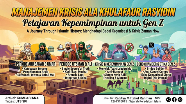 Sejarah Khulafaur Rasyidin | Sumber foto: GeminiAi by Radhit