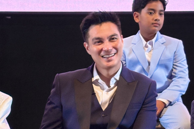 Artis Baim Wong saat menghadiri konferensi pers film Beautiful Pain di kawasan Kuningan, Jakarta Selatan, Kamis (15/10/2026). Foto: Aprilandika Pratama/kumparan