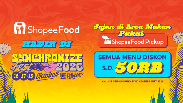 Fitur ShopeeFood Pickup hadir di Synchronize Fest 2026. Foto: dok. Istimewa.