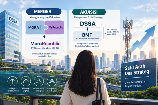 Sumber: Ilustrasi Merger dan Akuisisi ini berdasarkan AI