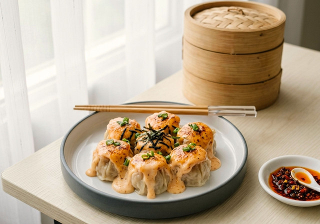 (ilustrasi gambar Dimsum Delights sumber: https://pixabay.com/id/illustrations/pangsit-indonesia-enak-makanan-10173153/)
