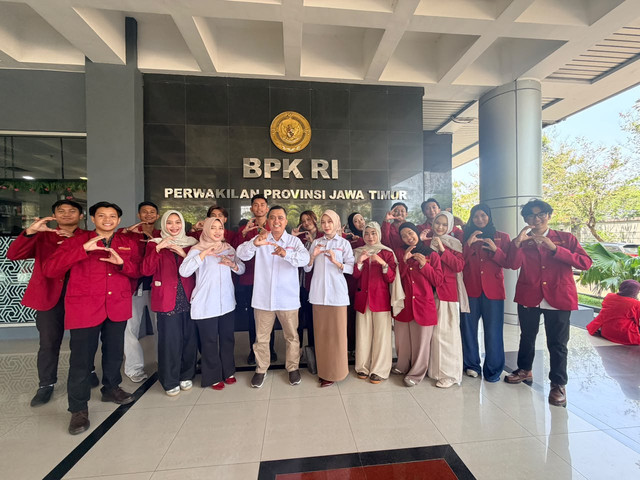 Foto dokumentasi pribadi saat mengikuti kegiatan Sosialisasi Ke-BPK-an dan UJDIH di Kantor BPK Perwakilan Provinsi Jawa Timur, Sidoarjo, 15 Oktober 2026.
