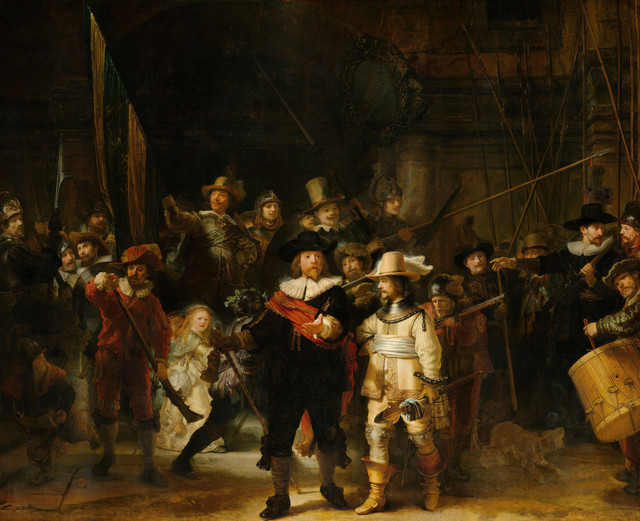 Lukisan The Night Watch Foto: Wikimedia Commons