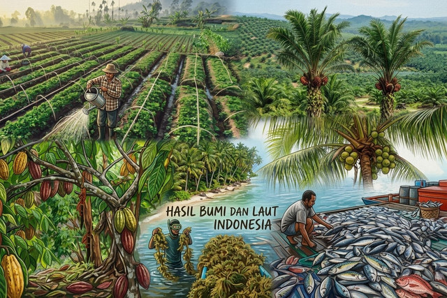 Hilirisasi Ekonomi Sulawesi Barat. (Sumber Gambar: Ilustrasi dari AI)