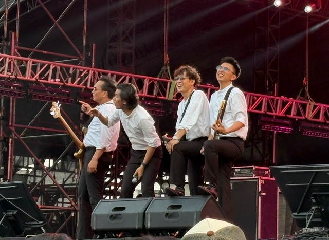 The Changcuters saat tampil di Synchronize Fest 2026 di Gambir Expo, Kemayoran, Jakarta, Jumat (16/10/2026). Foto: Salsha Okta Fairuz/kumparan
