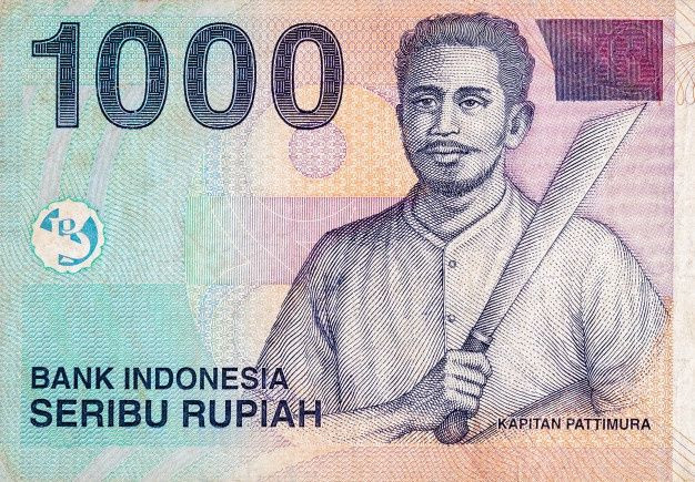 Kapitan Pattimura pada Uang Kertas 1000 Rupiah dari Indonesia. Kurang dari 30% dari uang kertas terlihat. sumber:https://www.magnific.com/premium-photo/kapitan-pattimura