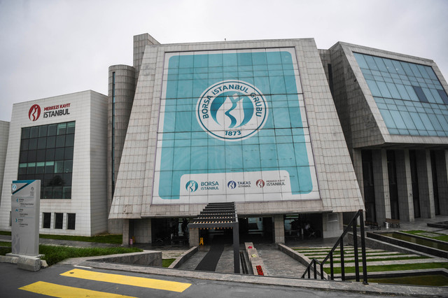 Suasana Gedung Borsa Istanbul di Istanbul, Turki, Selasa (22/05/2018). Foto: Ozan Kose/AFP