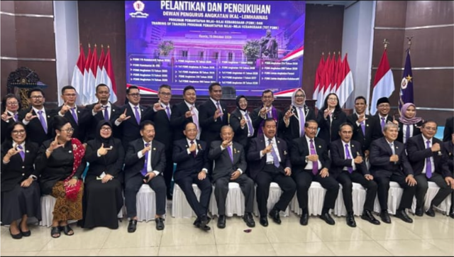 Pengukuhan Kepengurusan DPA IKAL - Lemhannas RI P2NK Angkatan 208 Masa Bakti 2026–2031 di Gedung Dwiwarna Purwa.