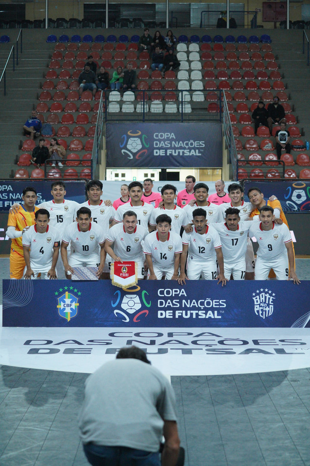 Timnas Futsal Indonesia saat tampil di Copa Dos Nacoes des Futsal. Foto: Timnas Futsal Indonesia