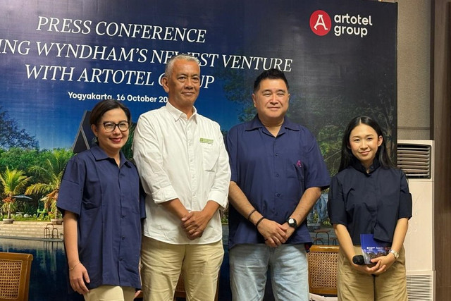 Konferensi pers terkait Artotel Group mengelola hotel Ramada by Wyndham Yogyakarta dan Wyndham Garden Yogyakarta di Sleman. Foto: DN. Mustika Sari/kumparan