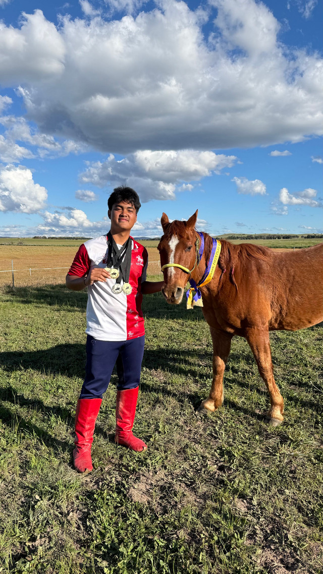 Atlet panahan berkuda Indonesia, Arsa Wening Arrosyad, raih 3 medali emas dan 2 perak pada kategori senior Oceania Championship 2026 di Tarago Showground, NSW Australia, pada 16-18 Oktober 2026. Foto: Indonesia Equestrian Archery
