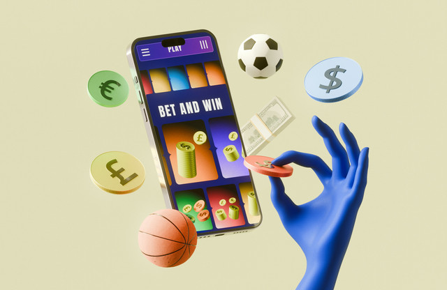 Taruhan olahraga online dengan smartphone, uang dan element permainan. Foto: unsplash.com