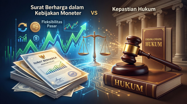 Ilustrasi Surat Berharga Moneter: Fleksibilitas vs Kepastian Hukum (sumber : google gemini)