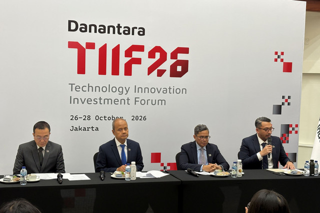 Konferensi pers DTIIF 2026 di Wisma Danantara, Jakarta pada Senin (19/10/2026). Foto: Argya Maheswara/kumparan