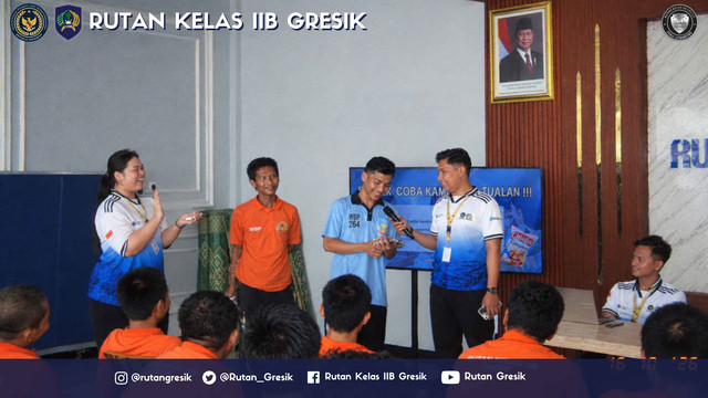 Siapkan Kemandirian, Rutan Gresik Latih Warga Binaan Promosi Produk