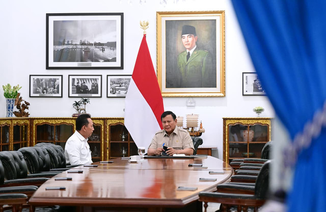 KSP Jenderal Listyo Sigit Prabowo bertemu Presiden Prabowo Subianto di Istana Negara, Jakarta, Senin (19/10/2026). Foto: Muchlis Jr/Biro Pers Sekretariat Presiden