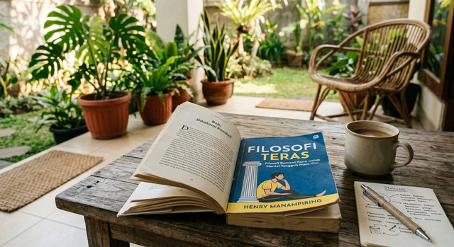 Ilustrasi buku Filosofi Teras