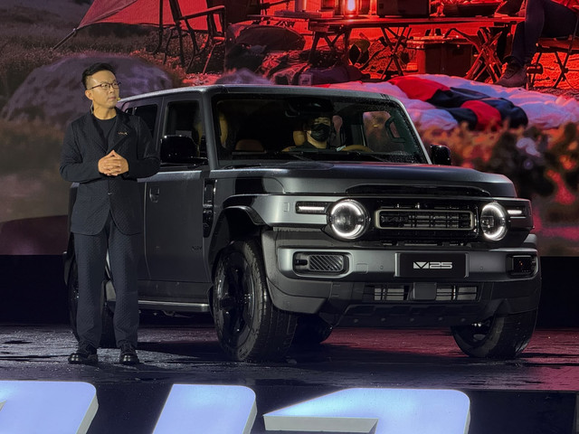 Peluncuran iCar V25 di China. Foto: Syahrul Ghiffari/kumparan