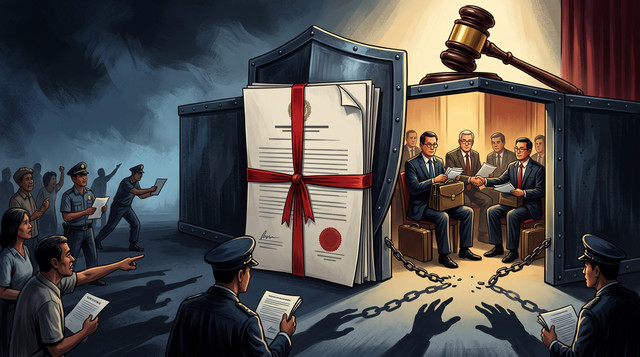 Ilustrasi Surat Utang Khusus dan Ancaman Kekebalan Hukum di Balik Perlindungan Investor (sumber : Google Gemini)