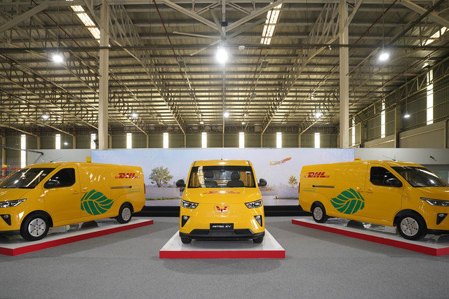 30 unit Wuling Mitra EV jadi armada logistik DHL Express. Foto: Dok. DHL Express