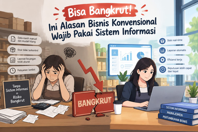 ilustrasi sistem informasi.Sumber:Dok.pribadi/ai