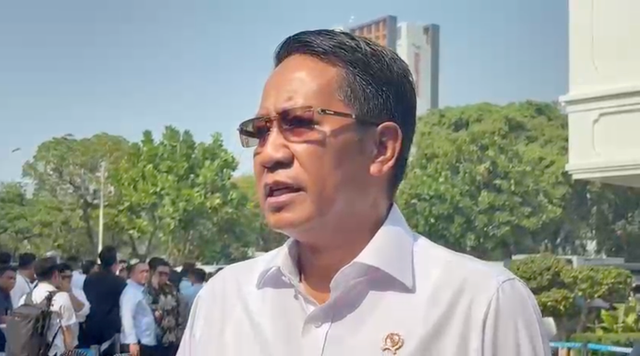 Menteri Hukum Supratman Andi Agtas di Kompleks Istana Kepresidenan, Jakarta, Rabu (21/10/2026). Foto: Zamachsyari/kumparan