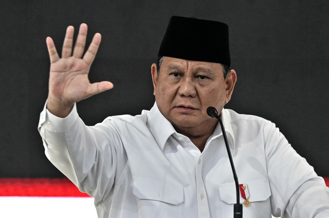 Presiden Prabowo Subianto memimpin Sidang Kabinet Paripurna di Istana Kepresidenan, Jakarta, Rabu (21/10/2026). Foto: Bayu Pratama S/ANTARA FOTO