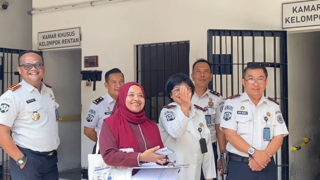 kunjungan jajaran ombudsman di Lapas Sleman