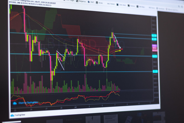 Close-up of a computer screen displaying cryptocurrency market trends and trading data. Foto: Pexels