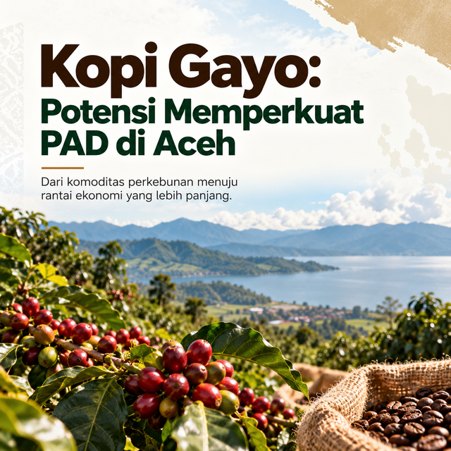 Sumber gambar: dibuat menggunakan Akal Imitasi (AI) - Ilustrasi Kopi Gayo