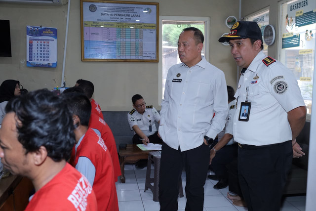 Monitoring dan Evaluasi, Lapas Mojokerto Terima Kunjungan Monitoring dan Evaluasi Tenaga Ahli Menteri (Foto:HumasLapasMoker)