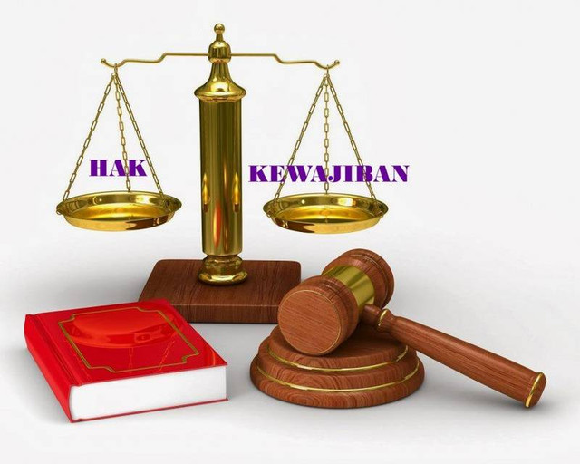 Sumber: Ilustrasi original konsep keseimbangan Hak dan Kewajiban, dibuat dengan AI generatif (2026). Bebas hak cipta / CC